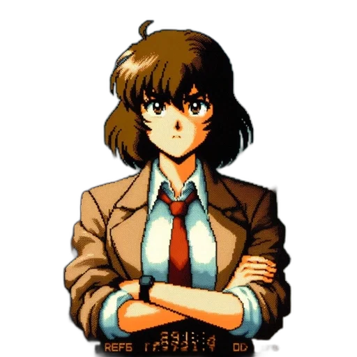 staff, jacket, face, weapon transparent PNG cut-out