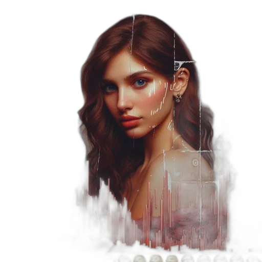 face, crown, jewelry, dress transparent PNG cut-out