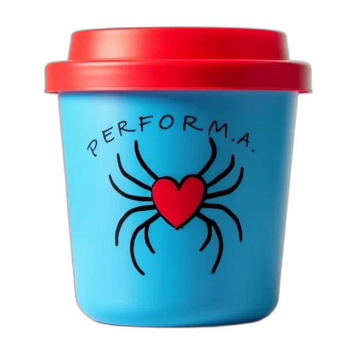 3d render, red, blue, plastic transparent PNG cut-out