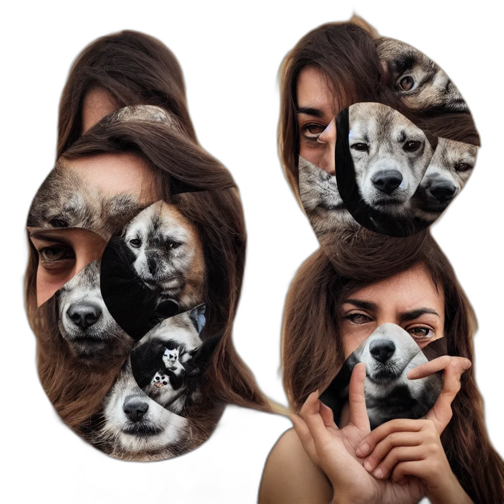 mask, face, animal, creature transparent PNG cut-out