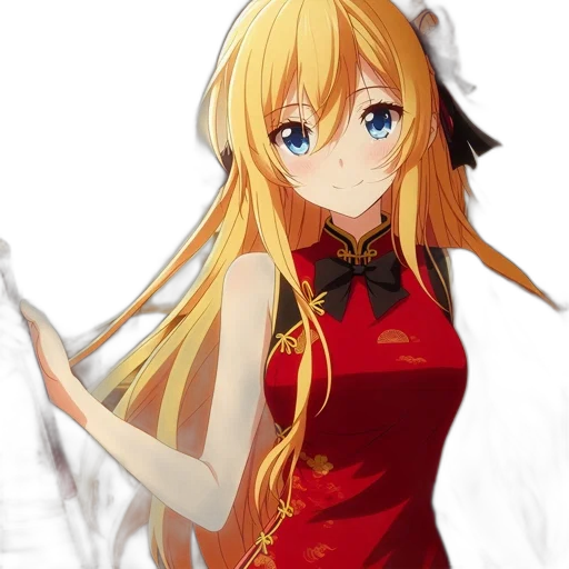 dress, staff, dragon, weapon transparent PNG cut-out