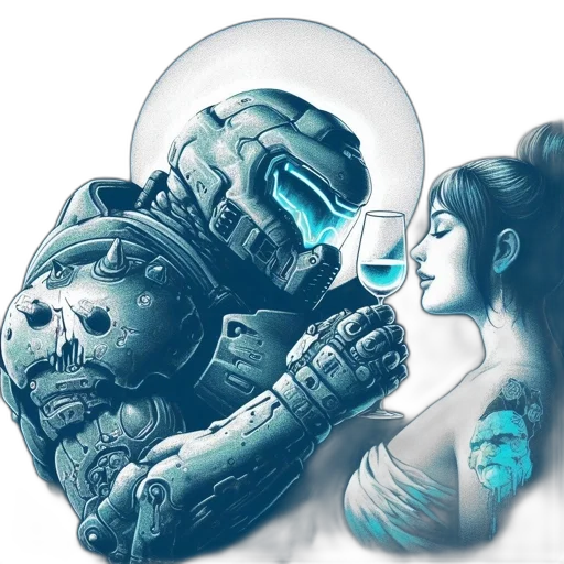 robot, mask, face, concept art transparent PNG cut-out