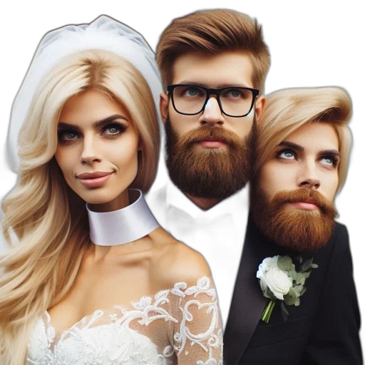 hair, crown, face, mask transparent PNG cut-out