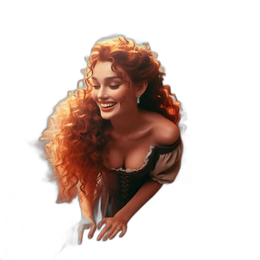 crown, hair, face, dress transparent PNG cut-out
