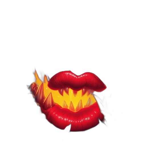 fire, woman, stands, before transparent PNG cut-out
