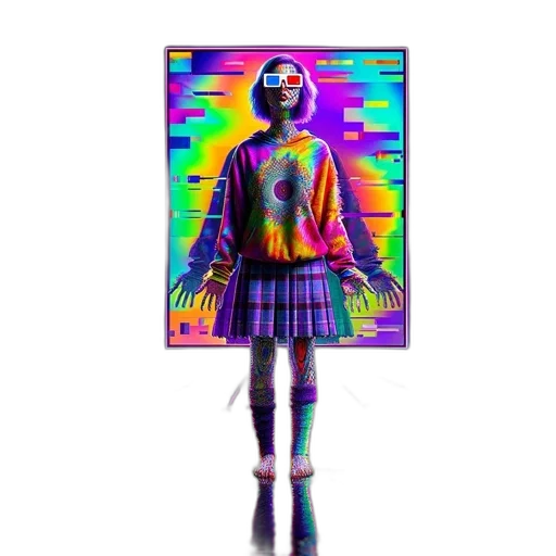dress, jacket, robot, creature transparent PNG cut-out