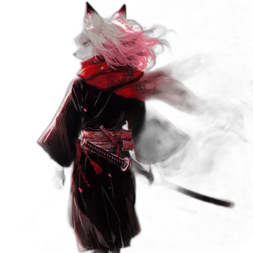 mask, dragon, staff, sword transparent PNG cut-out