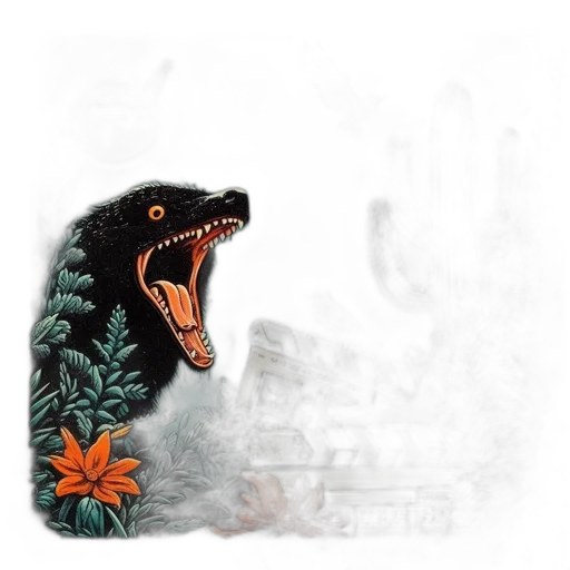 dragon, creature, animal, mask transparent PNG cut-out