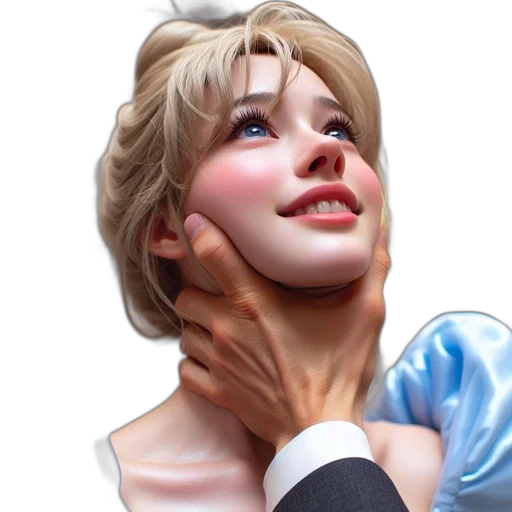 face, photorealistic, 3d render, concept art transparent PNG cut-out