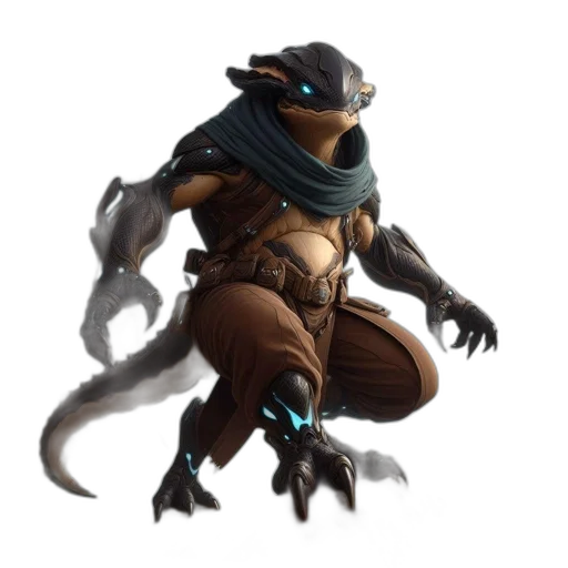 dragon, creature, animal, staff transparent PNG cut-out
