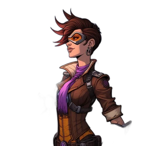 jacket, staff, cyberpunk, concept art transparent PNG cut-out