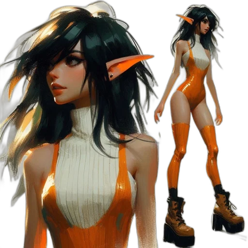 concept art, fantasy art, 3d render, comic book art transparent PNG cut-out