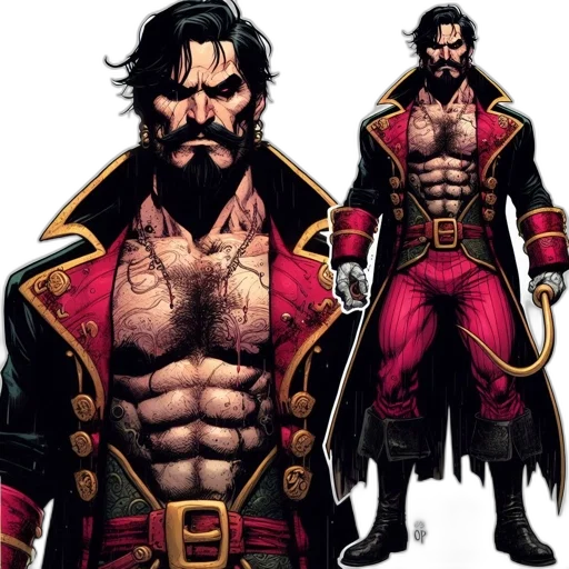 comic book art, concept art, fantasy art, red transparent PNG cut-out