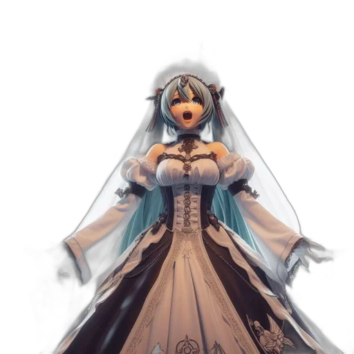 dress, crown, robot, concept art transparent PNG cut-out