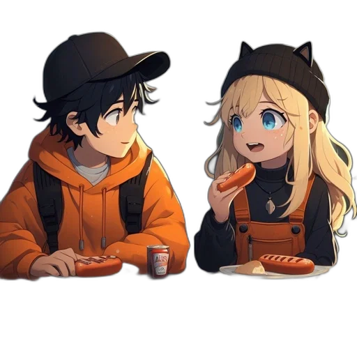 hat, food, anime, cartoon transparent PNG cut-out