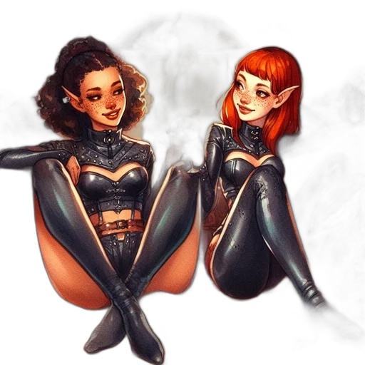 comic book art, concept art, fantasy art, cartoon transparent PNG cut-out