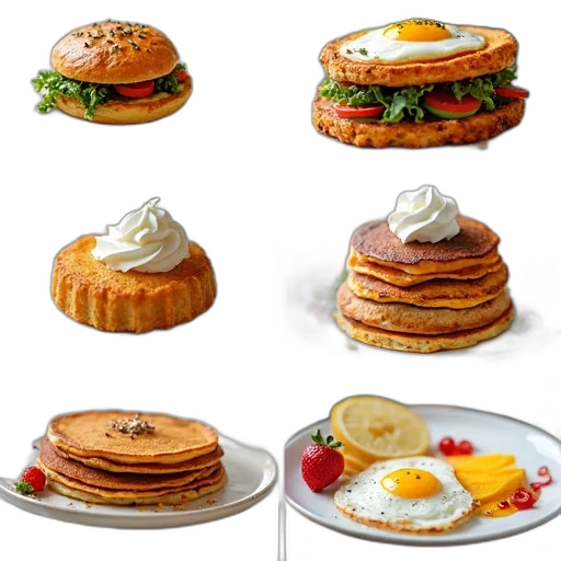 food, photorealistic, 3d render, concept art transparent PNG cut-out