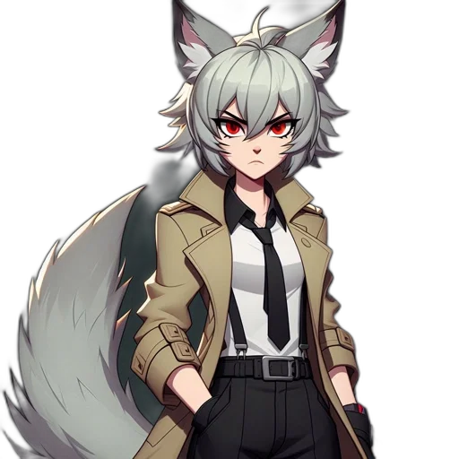 staff, animal, jacket, weapon transparent PNG cut-out