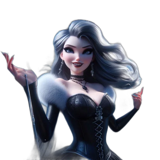 dress, fantasy art, concept art, comic book art transparent PNG cut-out