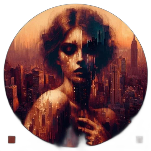 face, dress, mask, fantasy art transparent PNG cut-out