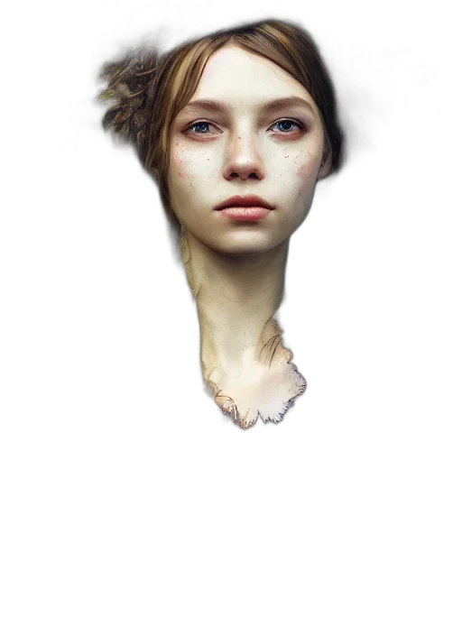 face, crown, mask, hair transparent PNG cut-out