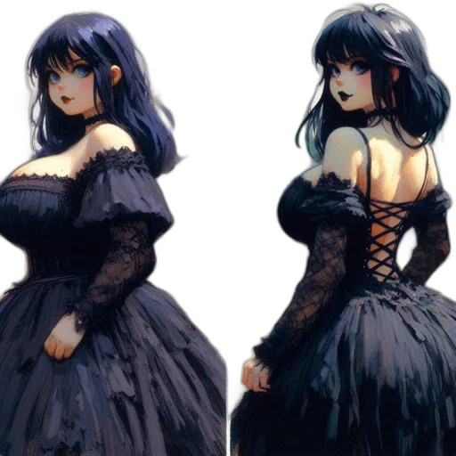 dress, concept art, fantasy art, pixel art transparent PNG cut-out