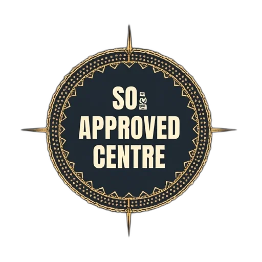 soa, approved, centre, logo transparent PNG cut-out