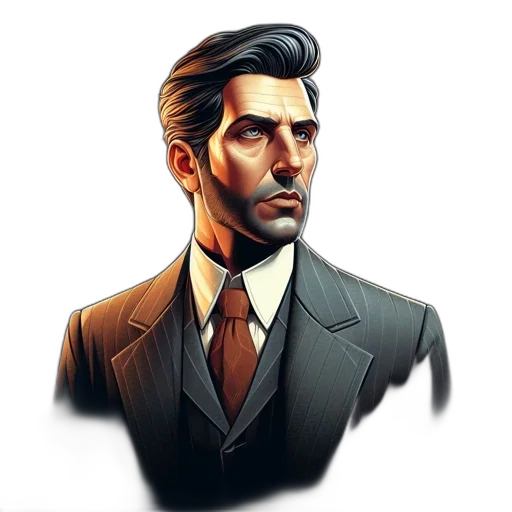 face, jacket, staff, concept art transparent PNG cut-out