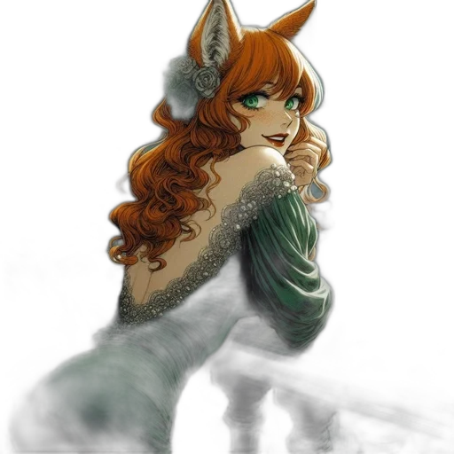 dress, staff, animal, creature transparent PNG cut-out