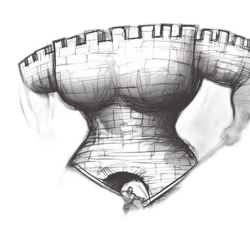 crown, hat, robot, building transparent PNG cut-out