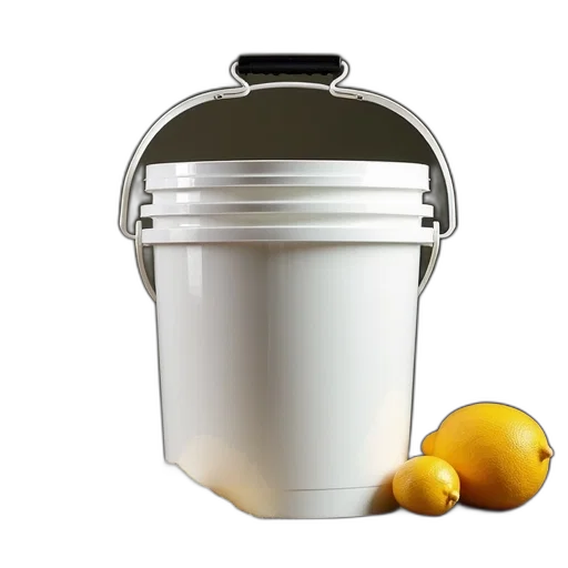 food, photorealistic, 3d render, bucket transparent PNG cut-out