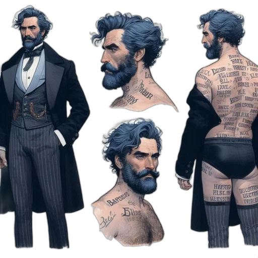 concept art, comic book art, fantasy art, cyberpunk transparent PNG cut-out