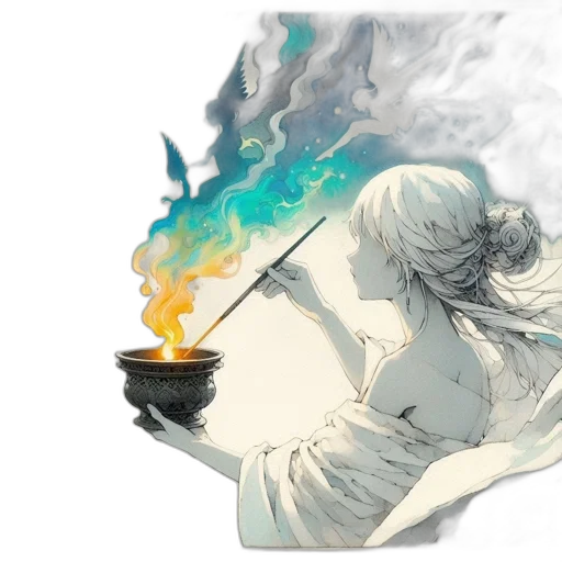food, sword, dragon, staff transparent PNG cut-out