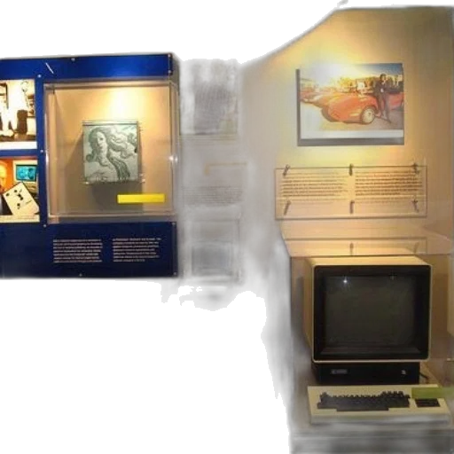 furniture, museum, display, featuring transparent PNG cut-out