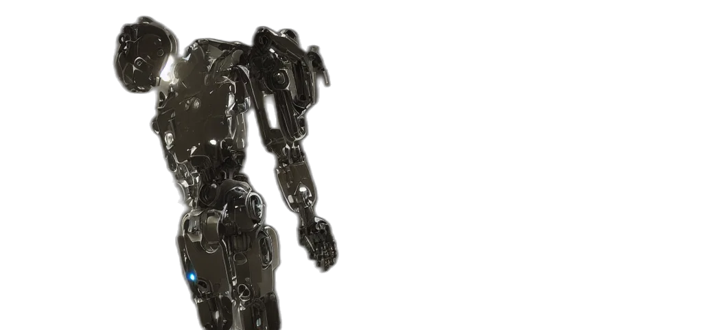 robot, creature, weapon, 3d render transparent PNG cut-out