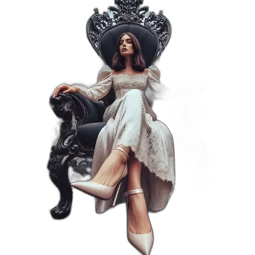 dress, crown, furniture, shoes transparent PNG cut-out