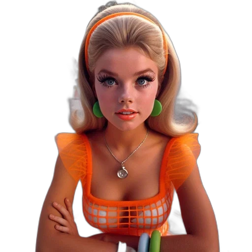 dress, robot, jewelry, face transparent PNG cut-out