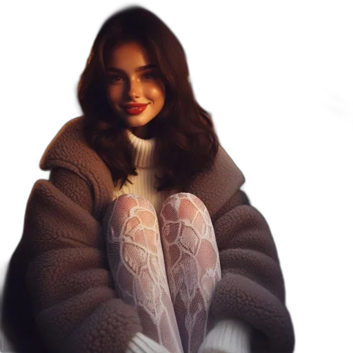 jacket, jewelry, dress, photorealistic transparent PNG cut-out