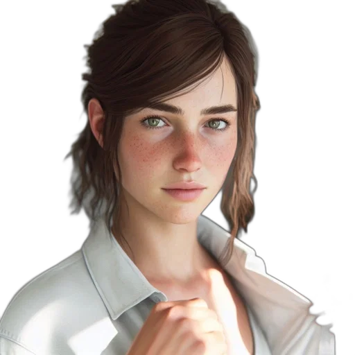 face, jacket, dress, staff transparent PNG cut-out