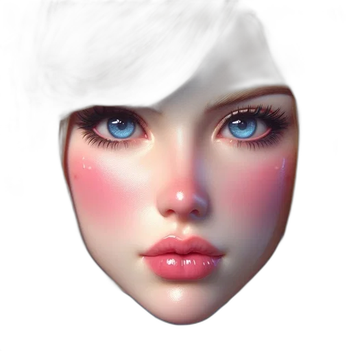 face, mask, robot, hair transparent PNG cut-out
