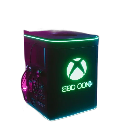 3d render, cyberpunk, neon-lit, gaming transparent PNG cut-out