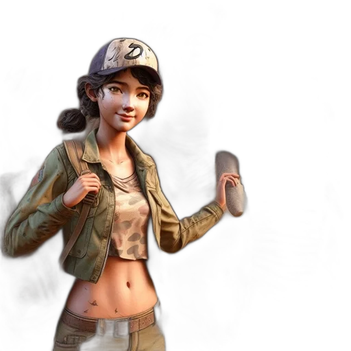 jacket, weapon, staff, concept art transparent PNG cut-out