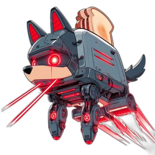 weapon, robot, animal, staff transparent PNG cut-out
