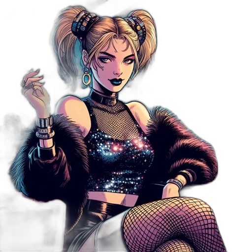 weapon, jacket, staff, comic book art transparent PNG cut-out