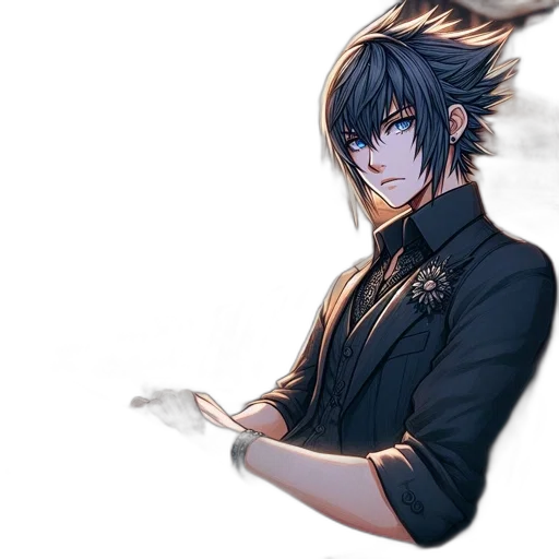 staff, dragon, weapon, hair transparent PNG cut-out