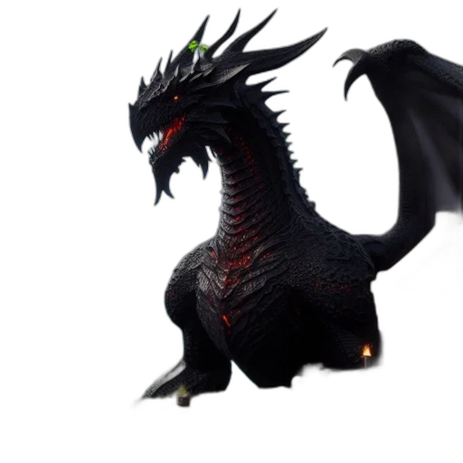 dragon, creature, animal, 3d render transparent PNG cut-out