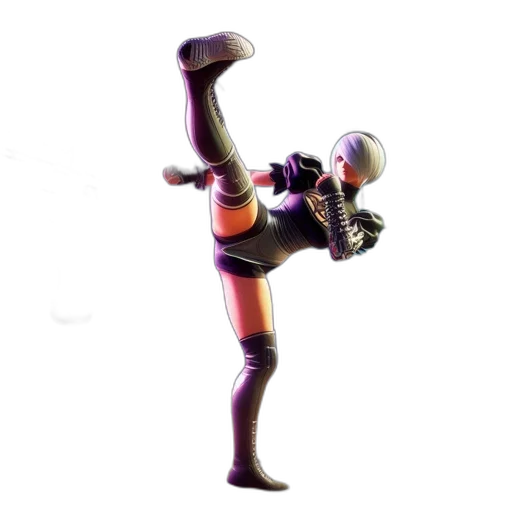 robot, staff, weapon, 3d render transparent PNG cut-out