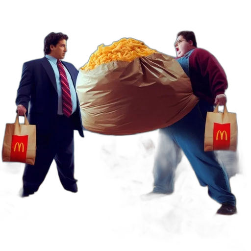 food, jacket, concept art, 3d render transparent PNG cut-out