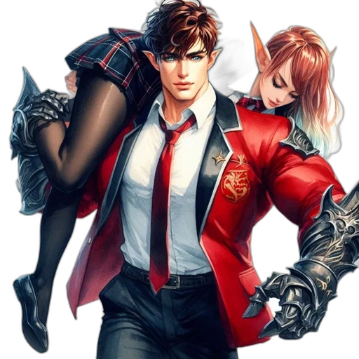 jacket, concept art, comic book art, fantasy art transparent PNG cut-out