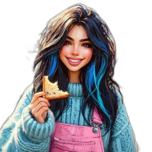 jacket, food, face, photorealistic transparent PNG cut-out